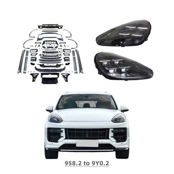 1979LL Car bodykit 2015 2016 2017 958.2 front bumper upgrade to 9Y0 9Y0.2 body kit for Porsche Cayenne 958 - Image 2