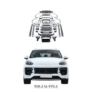 1979LL Car bodykit 2015 2016 2017 958.2 front bumper upgrade to 9Y0 9Y0.2 body kit for Porsche Cayenne 958