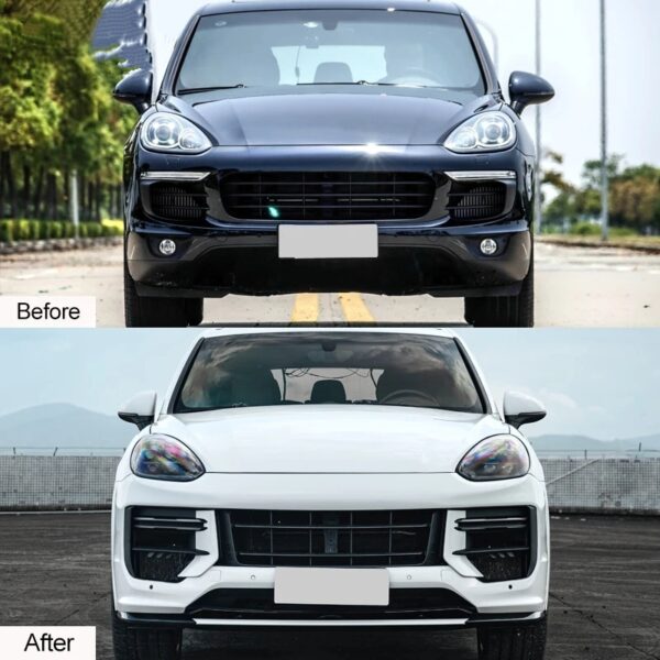 1979LL Car bodykit 2015 2016 2017 958.2 front bumper upgrade to 9Y0 9Y0.2 body kit for Porsche Cayenne 958 - Image 5