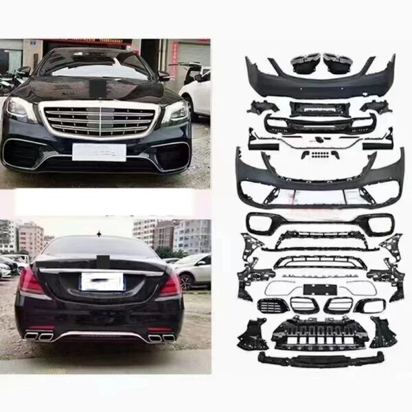 for Mercedes benz S class W222 2014-2020 conversion to S63 AMG facelift bodykit - Image 2