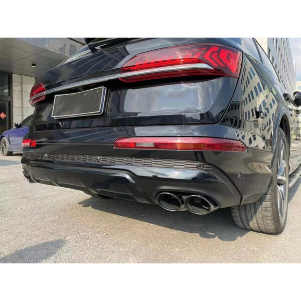 2020-2022 body kit For audi q7 Upgrade SQ7 Rear Bumper Style Car Rear Bumper Lip with Tail pipe - Image 3