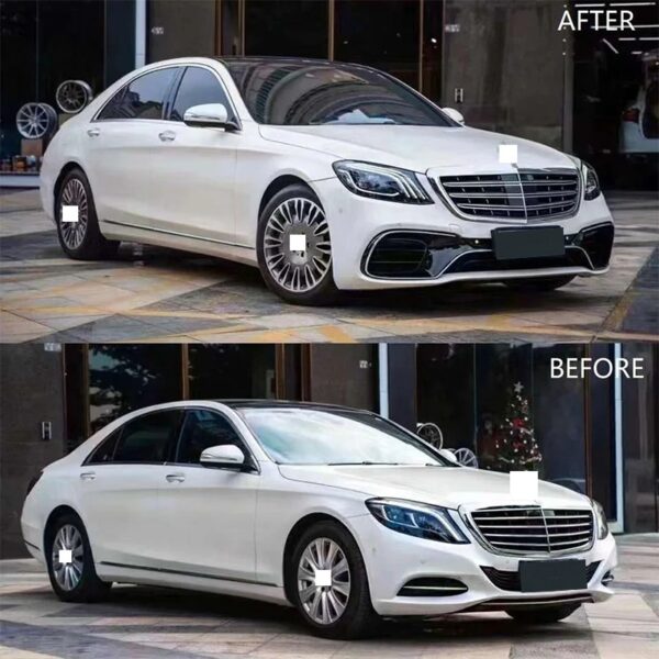 for Mercedes benz S class W222 2014-2020 conversion to S63 AMG facelift bodykit - Image 5