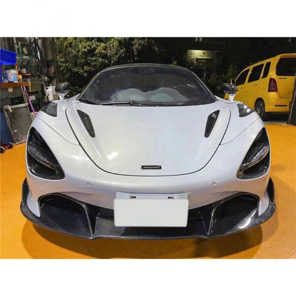 Car Auto Parts VORSTEIN Style Dry Carbon Fiber Car Bumper Front Lip For Mclaren 720S Body Kit 2015-2018