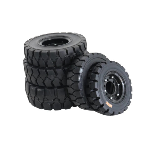 Solid rubber tire used for forklift industrial trailer skid steer loader telehandler wheel loader manlift