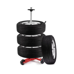 Mobile Tire Rack Tyre with handle customized 4 tires up to 225mm China factory