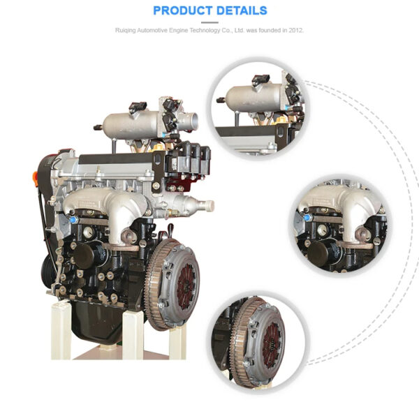 SQR372 800CC 3 cylinder car engine assembly Chery EFI water-cooled petrol engine - Image 2